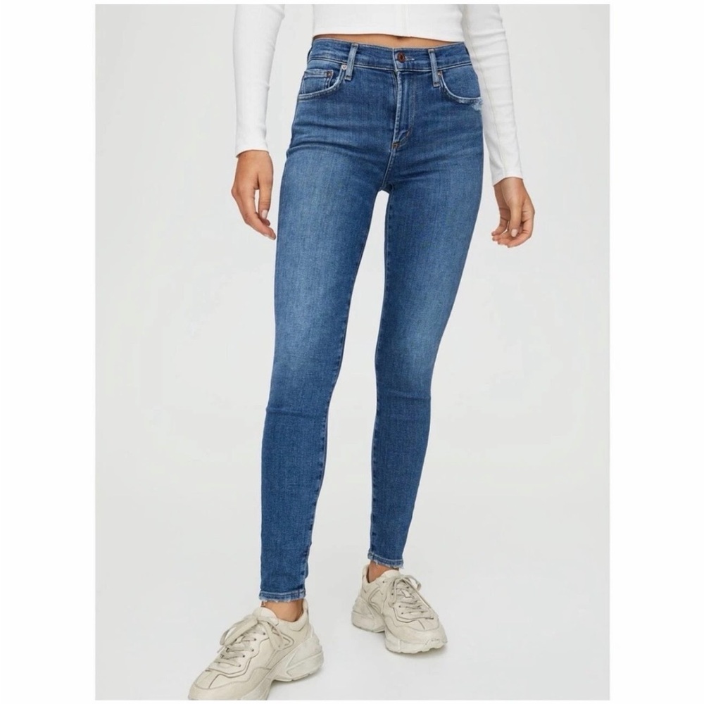 AGOLDE Like new! High Rise Skinny Fit High Waisted Denim Jeans Medium Wash - 23